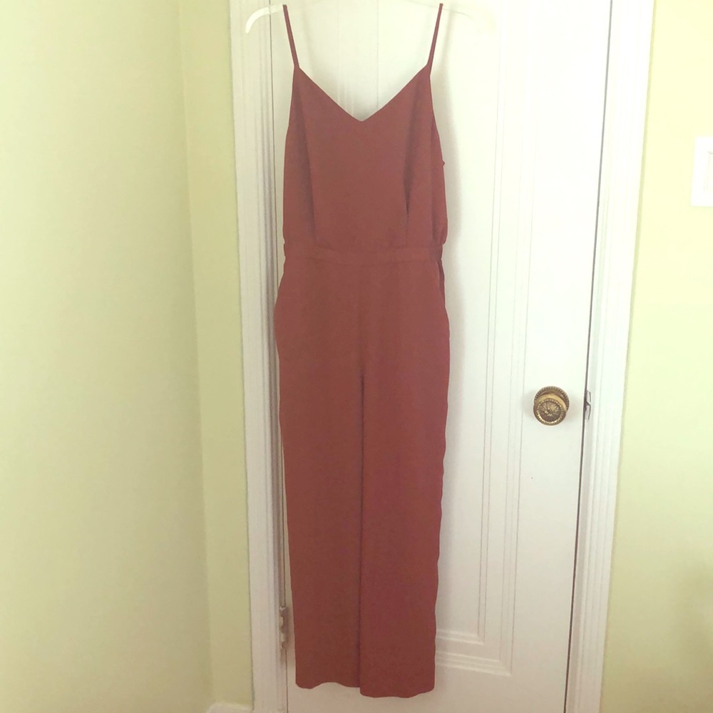 Uniqlo Burnt Orange Jumpsuit